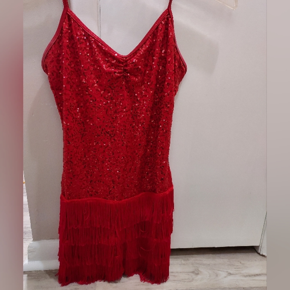 Red dance costume